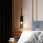 Lampa Wisząca Minimalistyczna ze Szklanym Kloszem Cylindrycznym - 5