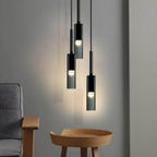 Lampa Wisząca Minimalistyczna ze Szklanym Kloszem Cylindrycznym - 6