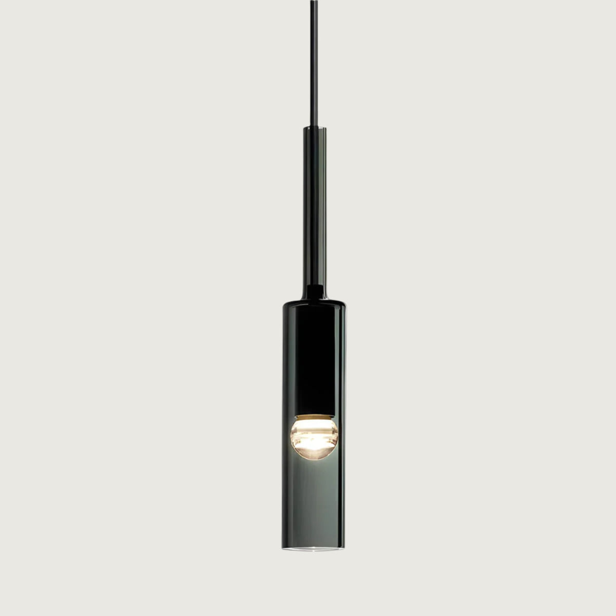 Lampa Wisząca Minimalistyczna ze Szklanym Kloszem Cylindrycznym - 9