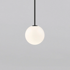 Lampa Wisząca Minimalistyczna ze Szklanym Kloszem w Kształcie Kuli - 11