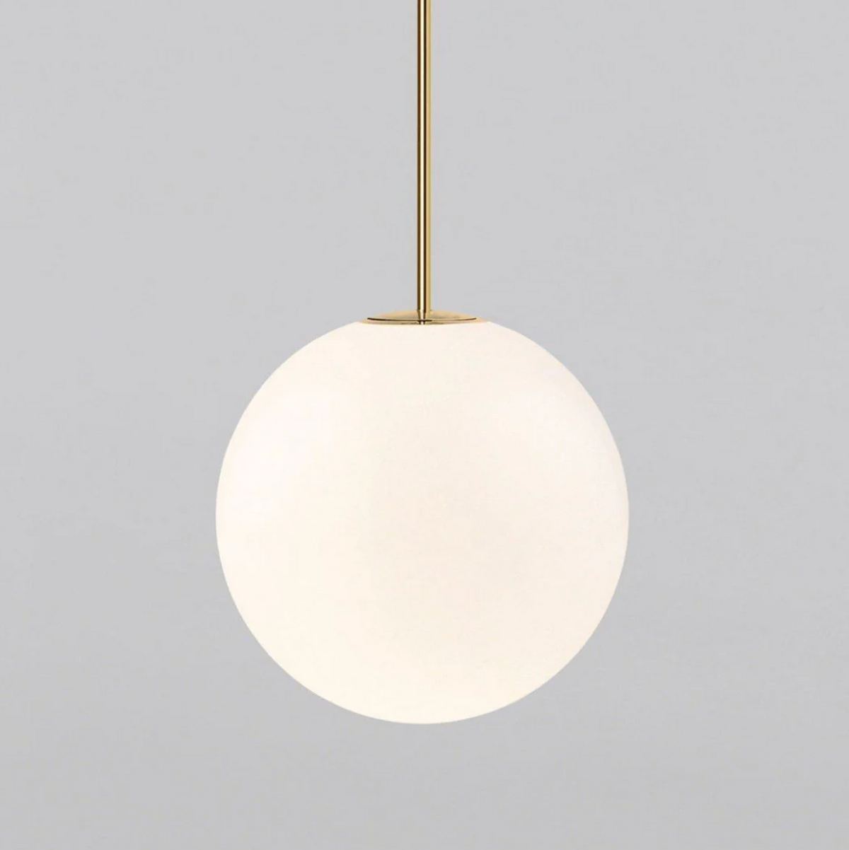 Lampa Wisząca Minimalistyczna ze Szklanym Kloszem w Kształcie Kuli - Złoty