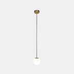 Lampa Wisząca Minimalistyczna ze Szklanym Kloszem w Kształcie Kuli - 8