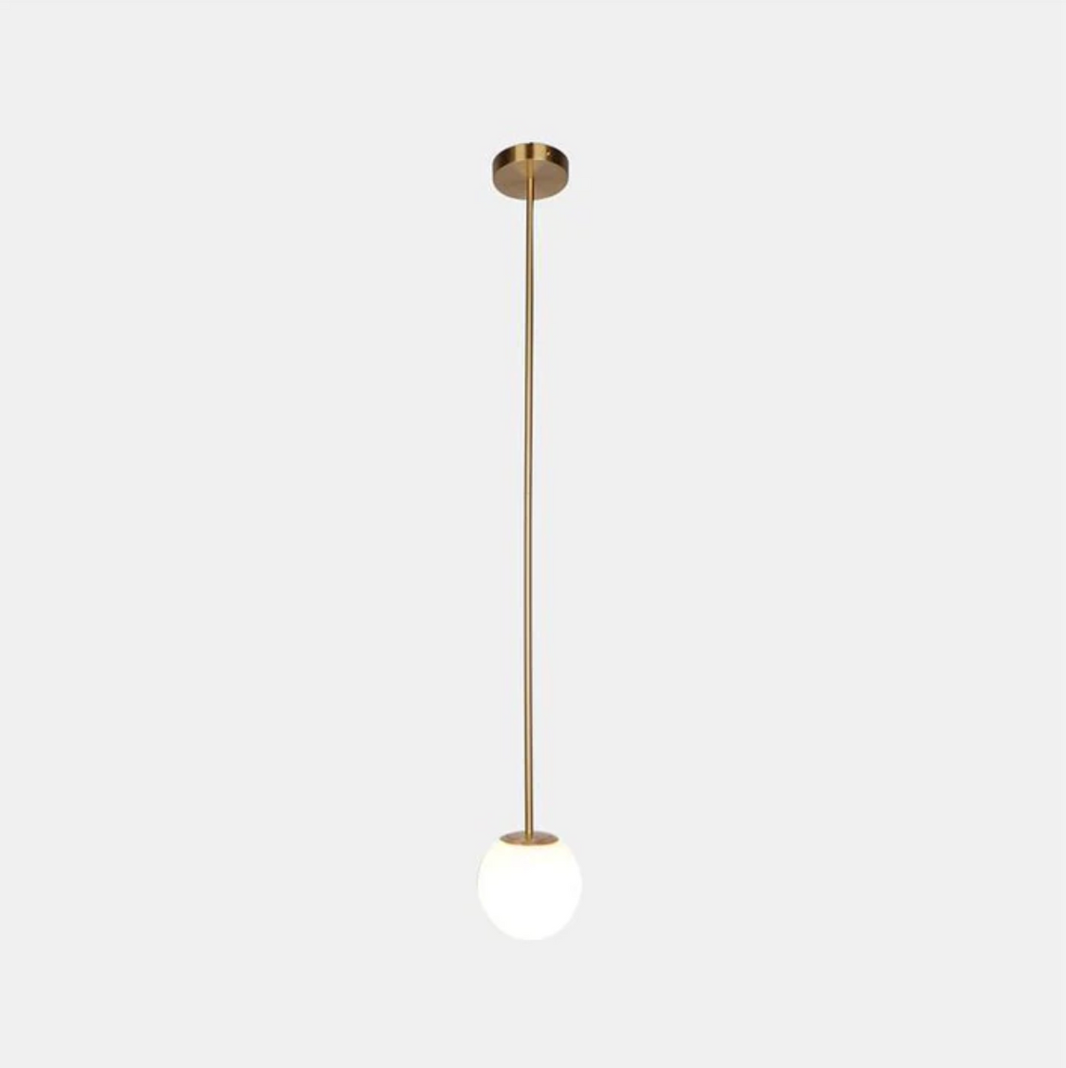 Lampa Wisząca Minimalistyczna ze Szklanym Kloszem w Kształcie Kuli - 8