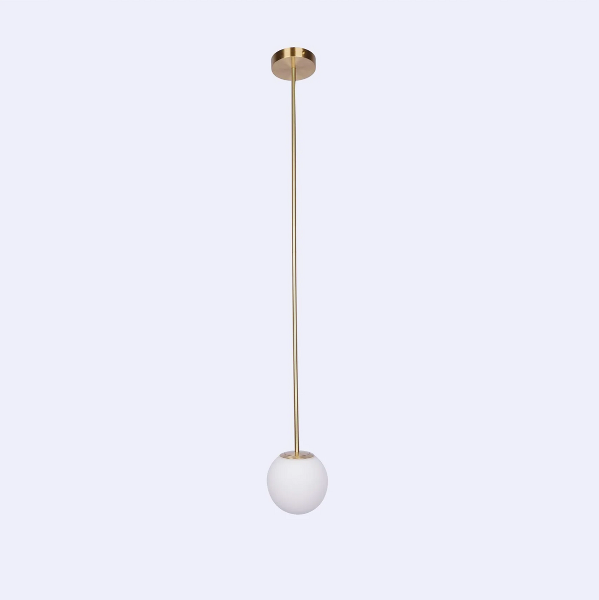 Lampa Wisząca Minimalistyczna ze Szklanym Kloszem w Kształcie Kuli - 9