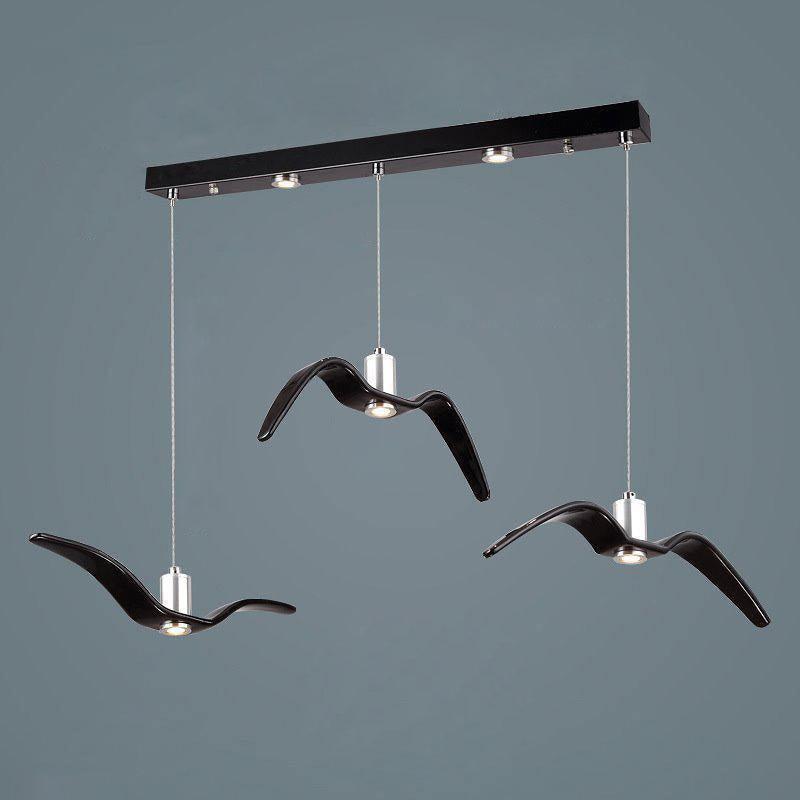 Lampa Wisząca Modern w Kształcie Ptaka z Regulowaną Wysokością Zawieszenia - 11