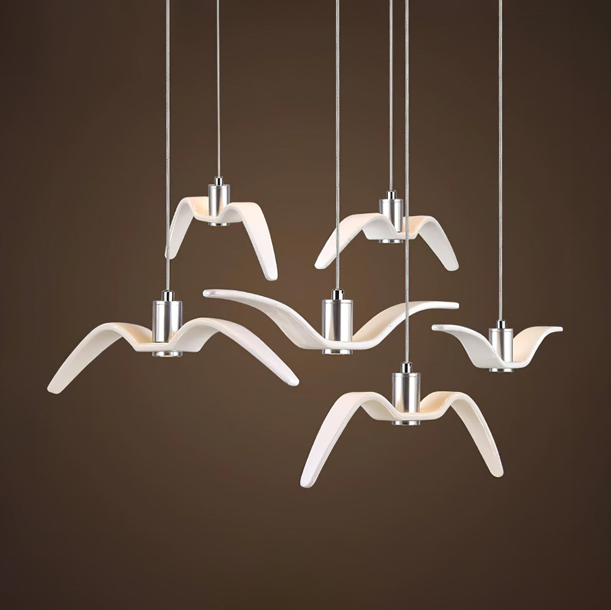 Lampa Wisząca Modern w Kształcie Ptaka z Regulowaną Wysokością Zawieszenia - 12