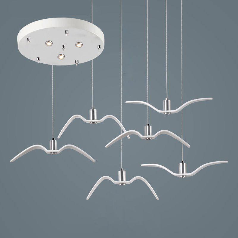 Lampa Wisząca Modern w Kształcie Ptaka z Regulowaną Wysokością Zawieszenia - 14
