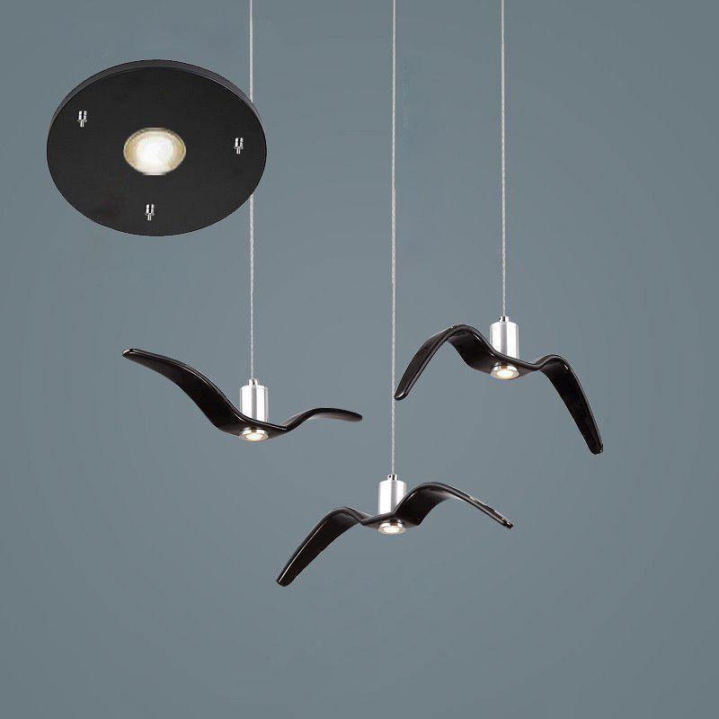 Lampa Wisząca Modern w Kształcie Ptaka z Regulowaną Wysokością Zawieszenia - 20