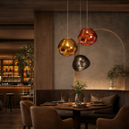 Lampa Wisząca Modern z Organicznym Kloszem Szklanym - 11