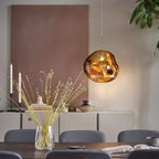 Lampa Wisząca Modern z Organicznym Kloszem Szklanym - 12