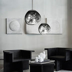 Lampa Wisząca Modern z Organicznym Kloszem Szklanym - 14