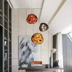 Lampa Wisząca Modern z Organicznym Kloszem Szklanym - 4