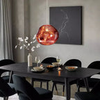 Lampa Wisząca Modern z Organicznym Kloszem Szklanym - 6