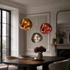 Lampa Wisząca Modern z Organicznym Kloszem Szklanym - 7