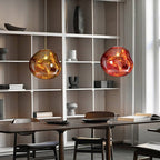 Lampa Wisząca Modern z Organicznym Kloszem Szklanym - 8