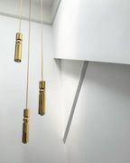 Lampa Wisząca Modernistyczna z Kulą i Cylindryczną Obudową - 10