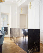 Lampa Wisząca Modernistyczna z Kulą i Cylindryczną Obudową - 15