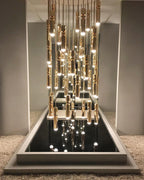 Lampa Wisząca Modernistyczna z Kulą i Cylindryczną Obudową - 16
