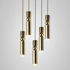 Lampa Wisząca Modernistyczna z Kulą i Cylindryczną Obudową - 29