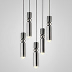 Lampa Wisząca Modernistyczna z Kulą i Cylindryczną Obudową - 31