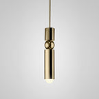 Lampa Wisząca Modernistyczna z Kulą i Cylindryczną Obudową - 35