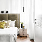 Lampa Wisząca Modernistyczna z Kulą i Cylindryczną Obudową - 37
