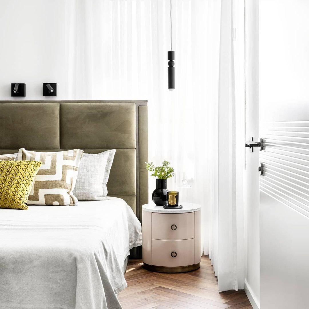 Lampa Wisząca Modernistyczna z Kulą i Cylindryczną Obudową - 37