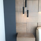 Lampa Wisząca Modernistyczna z Kulą i Cylindryczną Obudową - 38