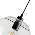 Lampa Wisząca Modernistyczna ze Szklanym Kloszem Kulistym - 10