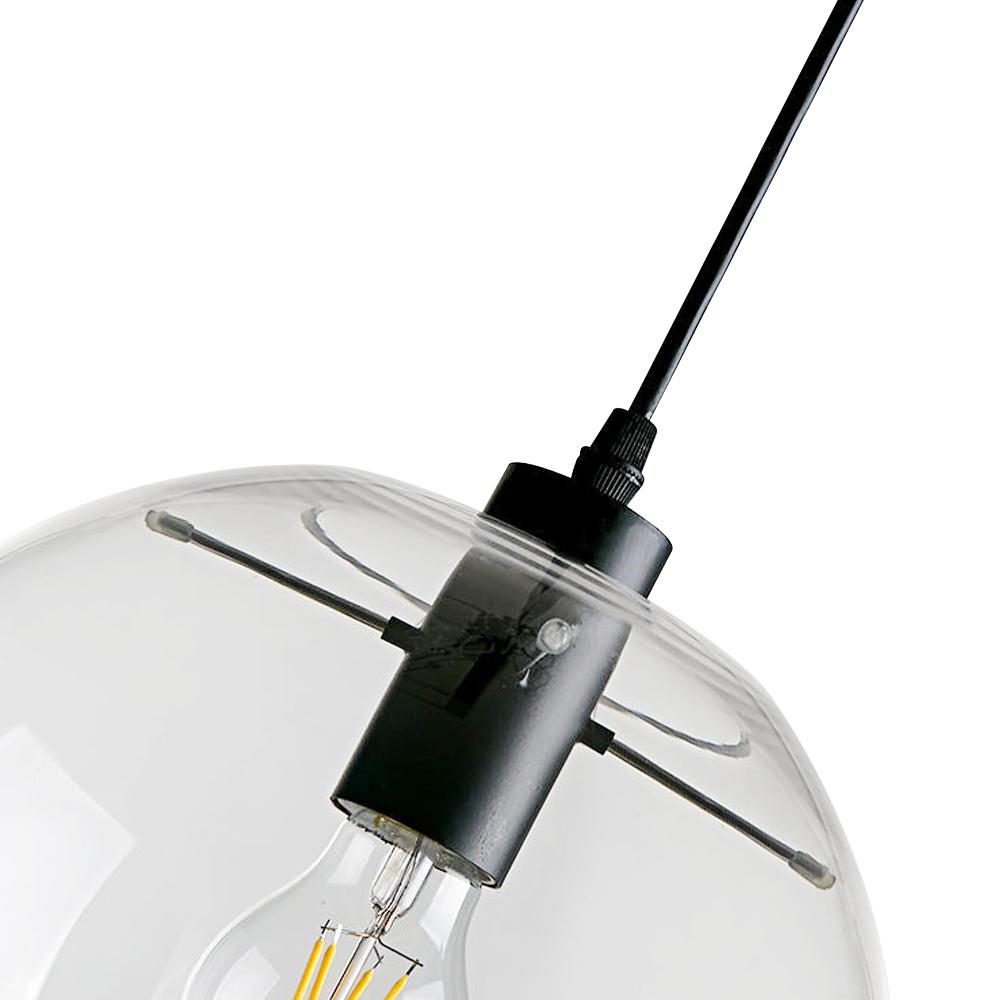 Lampa Wisząca Modernistyczna ze Szklanym Kloszem Kulistym - 10