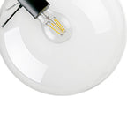 Lampa Wisząca Modernistyczna ze Szklanym Kloszem Kulistym - 9