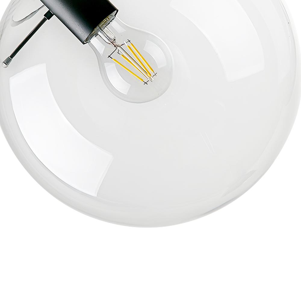 Lampa Wisząca Modernistyczna ze Szklanym Kloszem Kulistym - 9