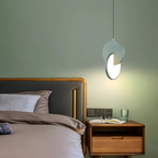 Lampa Wisząca Nowoczesna z Okrągłą Tarczą i Obręczą - 4