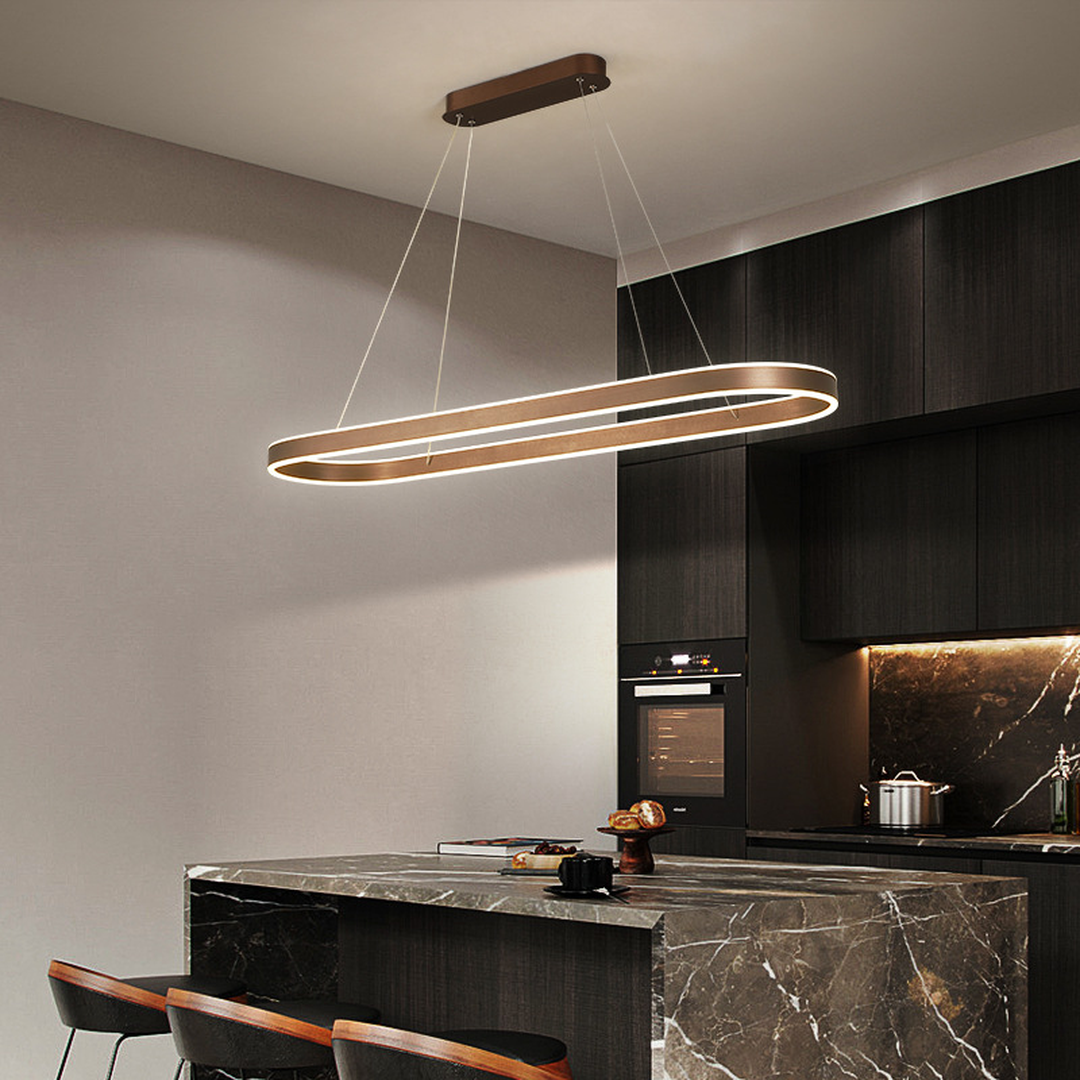 Lampa Wisząca Nowoczesna z Owalnym Kloszem i Funkcją Ściemniania - 5
