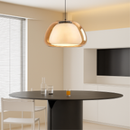 Lampa Wisząca Nowoczesna ze Szklanym Kloszem i Organiczną Formą - 8
