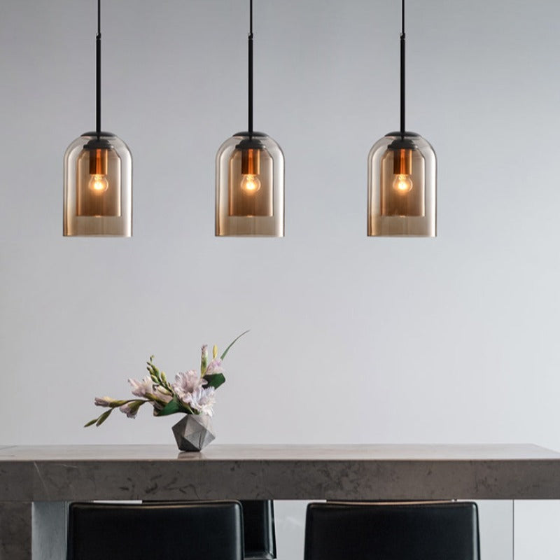 Lampa Wisząca Nowoczesna ze Szklanym Kloszem i Regulowaną Długością Kabla - 6