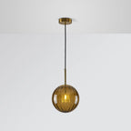 Lampa Wisząca Nowoczesna ze Szklanym Kloszem w Kształcie Kuli - 12