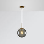 Lampa Wisząca Nowoczesna ze Szklanym Kloszem w Kształcie Kuli - 14