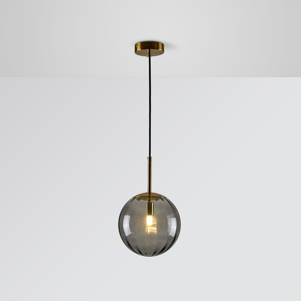 Lampa Wisząca Nowoczesna ze Szklanym Kloszem w Kształcie Kuli - 14