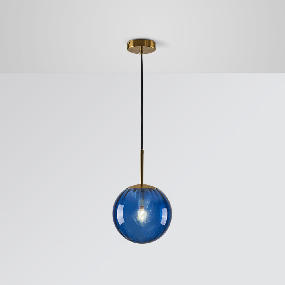 Lampa Wisząca Nowoczesna ze Szklanym Kloszem w Kształcie Kuli - 16