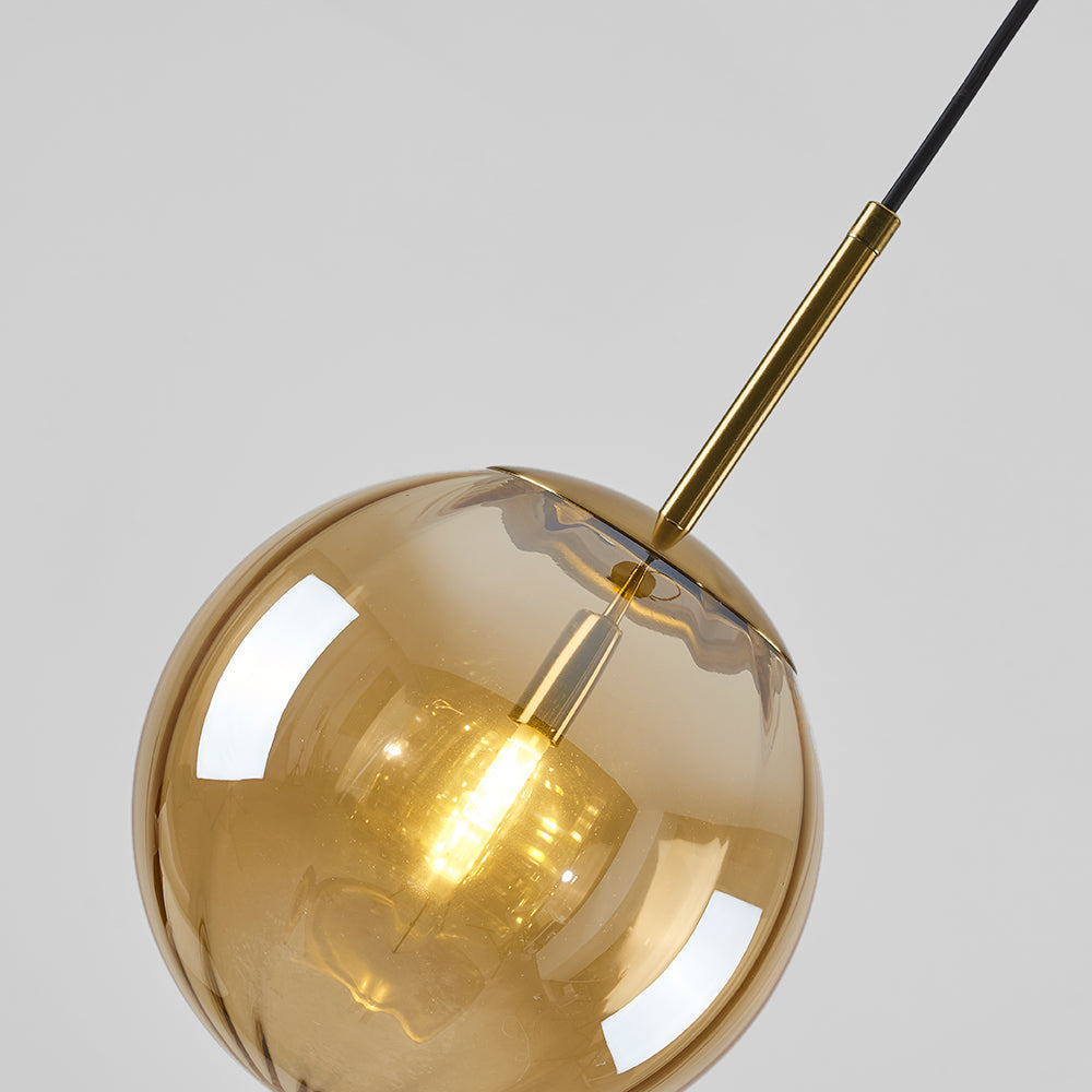 Lampa Wisząca Nowoczesna ze Szklanym Kloszem w Kształcie Kuli - 17