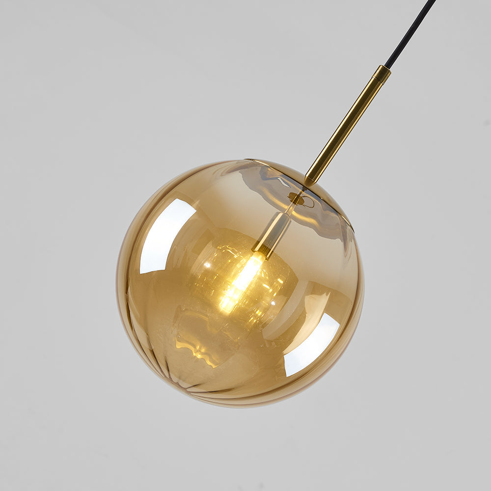 Lampa Wisząca Nowoczesna ze Szklanym Kloszem w Kształcie Kuli - 18