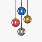 Lampa Wisząca Nowoczesna ze Szklanym Kloszem w Kształcie Kuli - 2