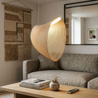 Lampa Wisząca Organiczna z Drewna Brzozowego w Stylu Skandynawskim - 3