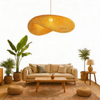 Lampa Wisząca Pleciona Bambusowa w Stylu Boho - 2