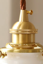 Lampa Wisząca Retro z Kwiatowym Kloszem Szklanym - 25