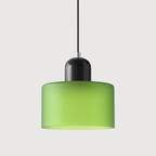 Lampa Wisząca Retro ze Szklanym Kloszem i Regulowaną Wysokością - Czarny