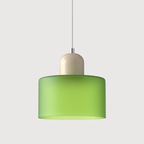 Lampa Wisząca Retro ze Szklanym Kloszem i Regulowaną Wysokością - Beżowy