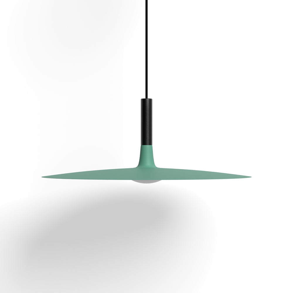 Lampa Wisząca Skandynawska Płaska LED Dyskowa nad Stół - Zielony