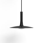 Lampa Wisząca Skandynawska Płaska LED Dyskowa nad Stół - Czarny